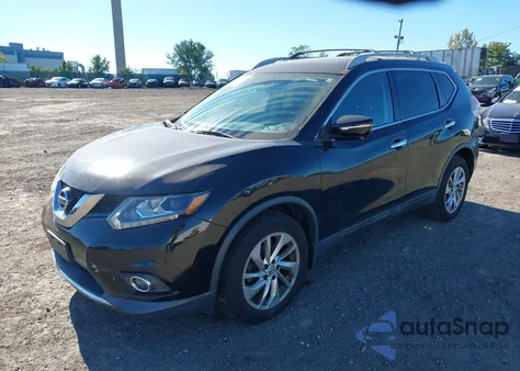2014 Nissan Rogue Sl из США, поврежденный, VIN 5N1AT2MV0EC775607